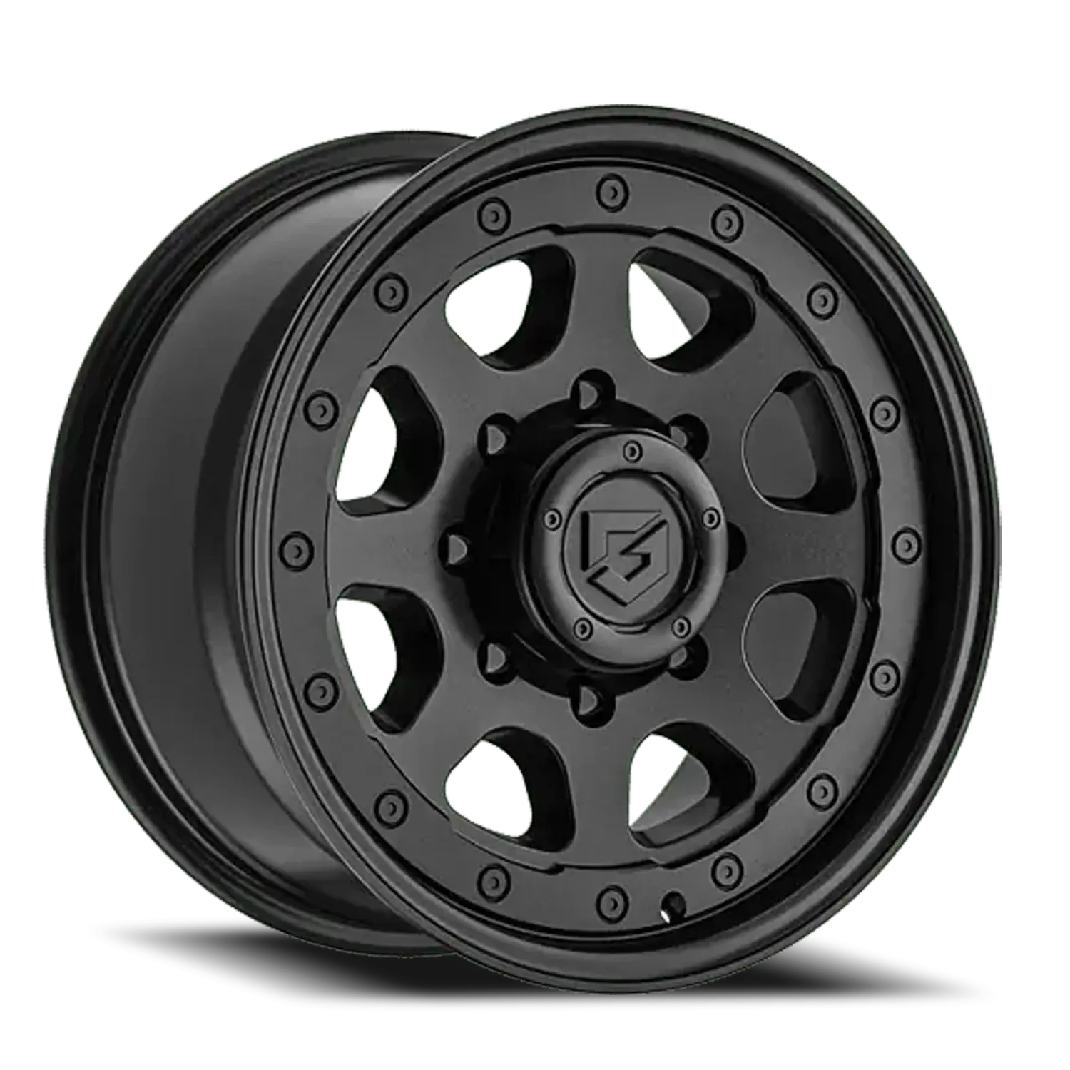GEAR OFF ROAD 774SB 16X8 GLOSS BLACK/MILLED ACCENTS